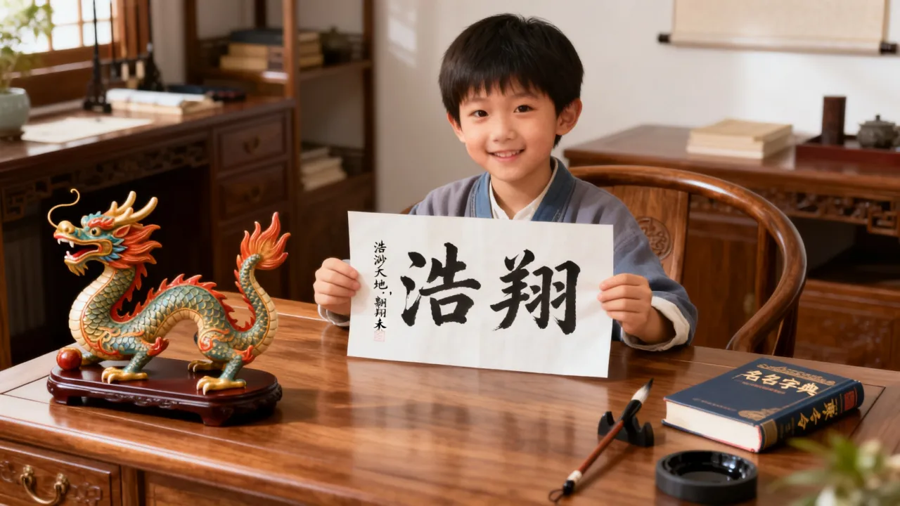 龙宝宝起名浩翔怎么样，属龙男孩叫浩翔好吗寓意