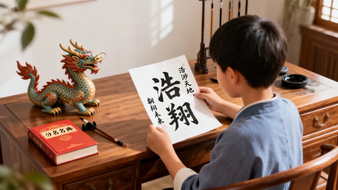 龙宝宝起名浩翔怎么样，属龙男孩叫浩翔好吗寓意