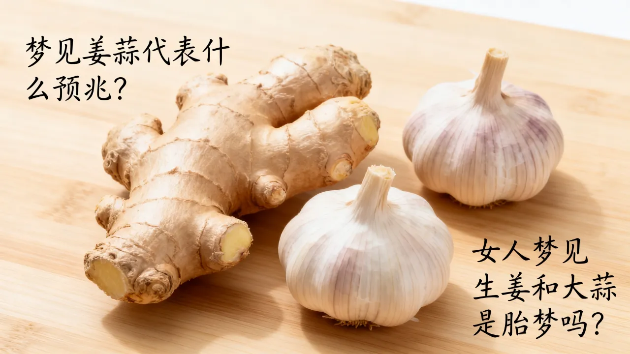 梦见姜蒜代表什么预兆，女人梦见生姜和大蒜是胎梦吗