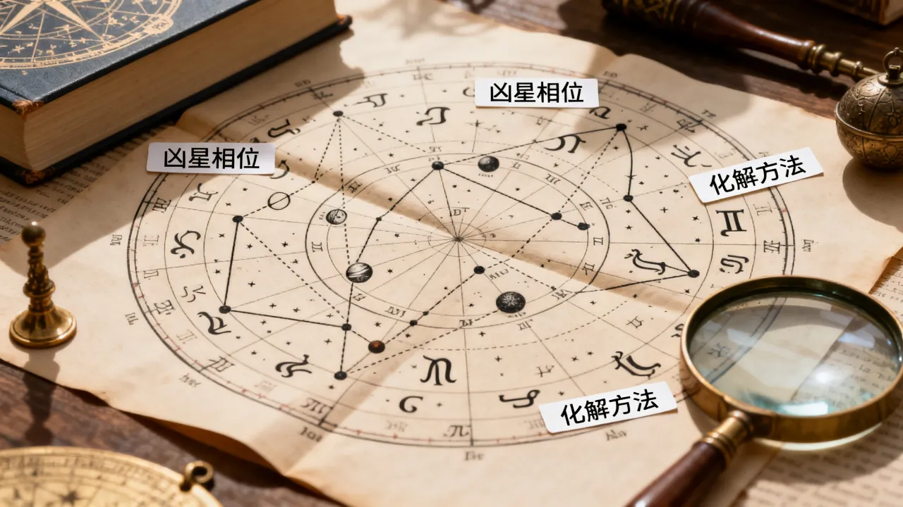 古典占星怎么看吉凶，星盘凶星相位如何化解？