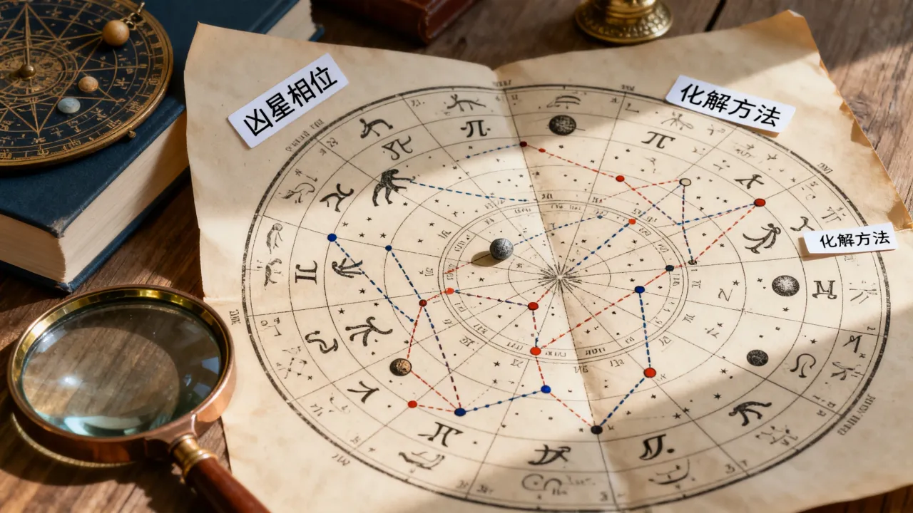 古典占星怎么看吉凶，星盘凶星相位如何化解？