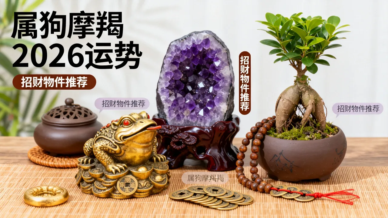 属狗摩羯2026运势如何?招财物件选什么好? 属狗摩羯2026运势如何?招财物件选什么好?