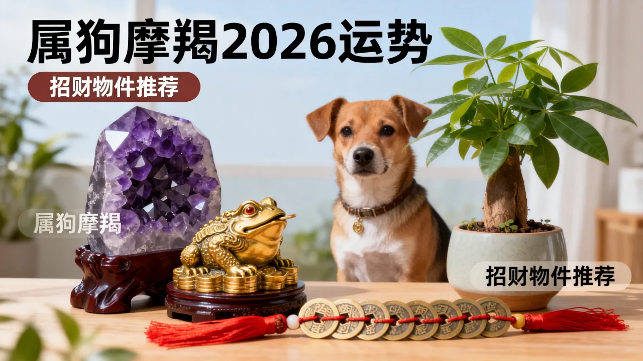 属狗摩羯2026运势如何?招财物件选什么好? 属狗摩羯2026运势如何?招财物件选什么好?