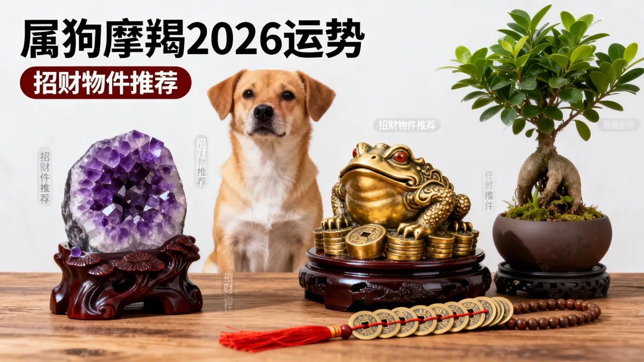 属狗摩羯2026运势如何?招财物件选什么好? 属狗摩羯2026运势如何?招财物件选什么好?