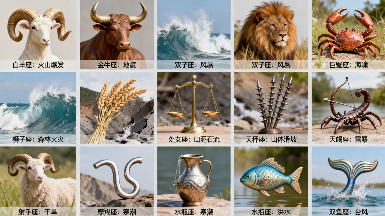 十二星座对应的灾难分别是什么,十二星座对应灾难是什么 十二星座对应的灾难分别是什么,十二星座对应灾难是什么