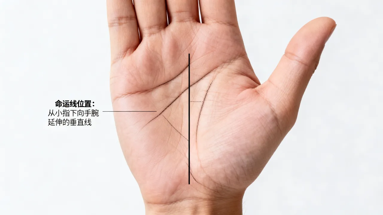 命运线怎么找，手相命运线在哪个位置怎么看？