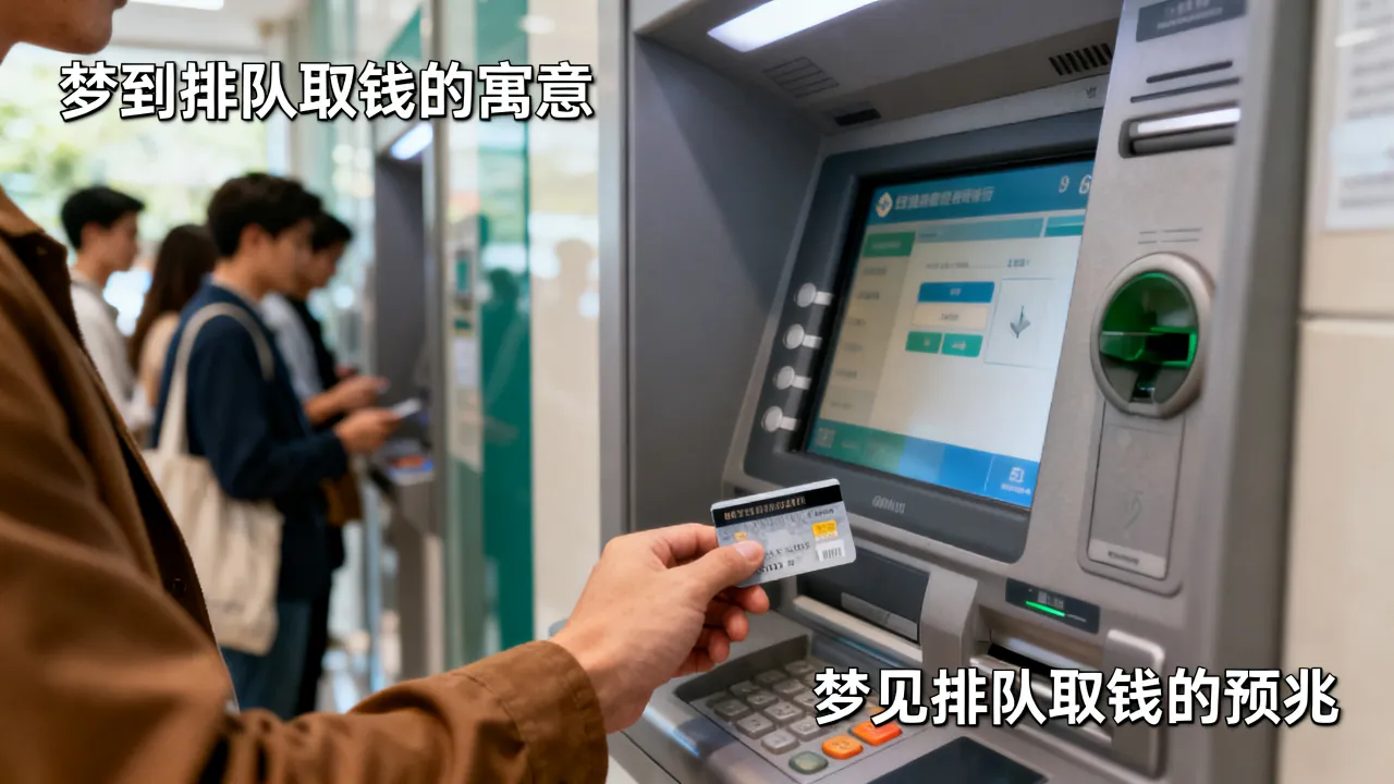 梦到了排队取钱有什么寓意吗？，梦见排队取钱是什么预兆？