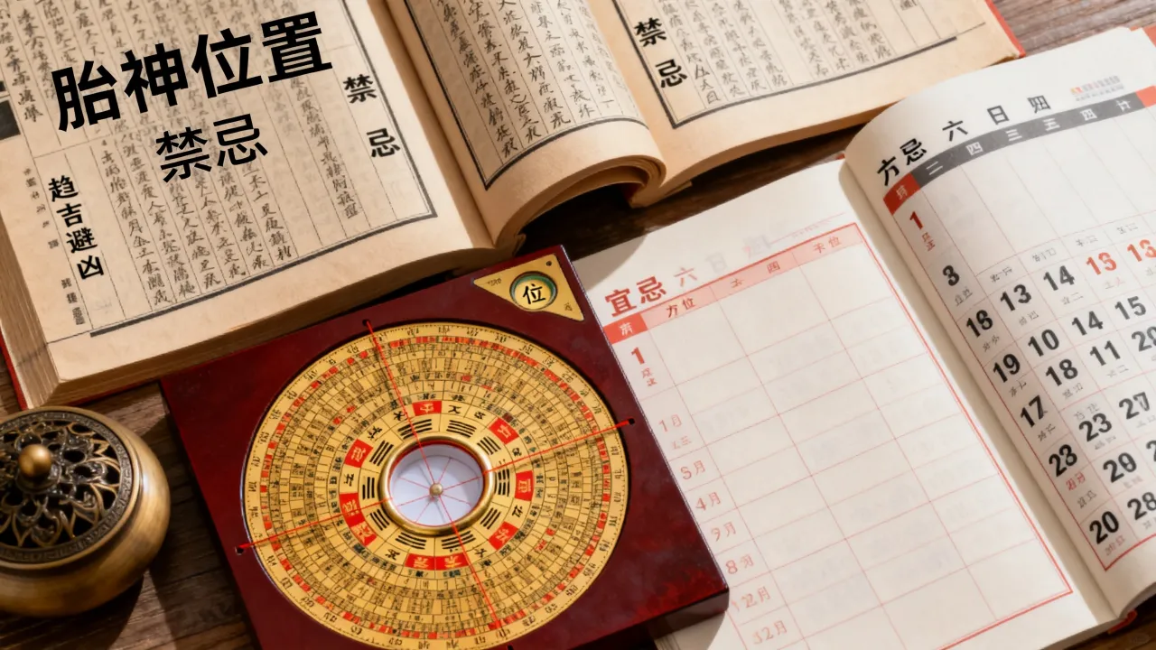 六壬胎神怎么查吉凶？胎神位置与禁忌详解，如何趋吉避凶？