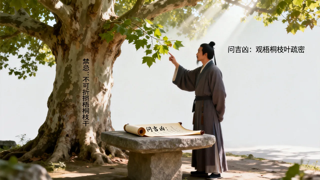 向梧桐问吉凶怎么说,古人向梧桐问吉凶有什么讲究和禁忌? 向梧桐问吉凶怎么说,古人向梧桐问吉凶有什么讲究和禁忌?