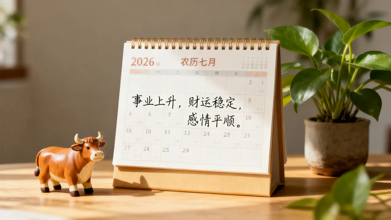 属牛金牛座2026农历七月运势如何？属牛2026农历各月运势