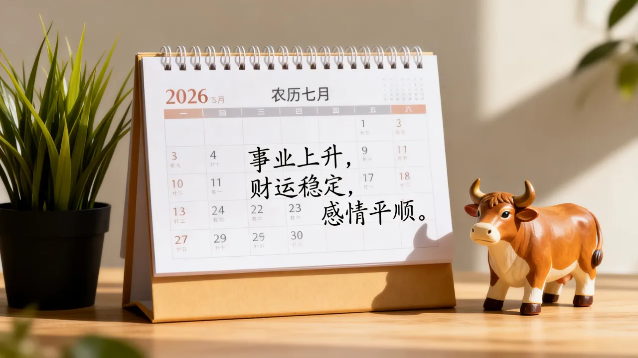 属牛金牛座2026农历七月运势如何？属牛2026农历各月运势