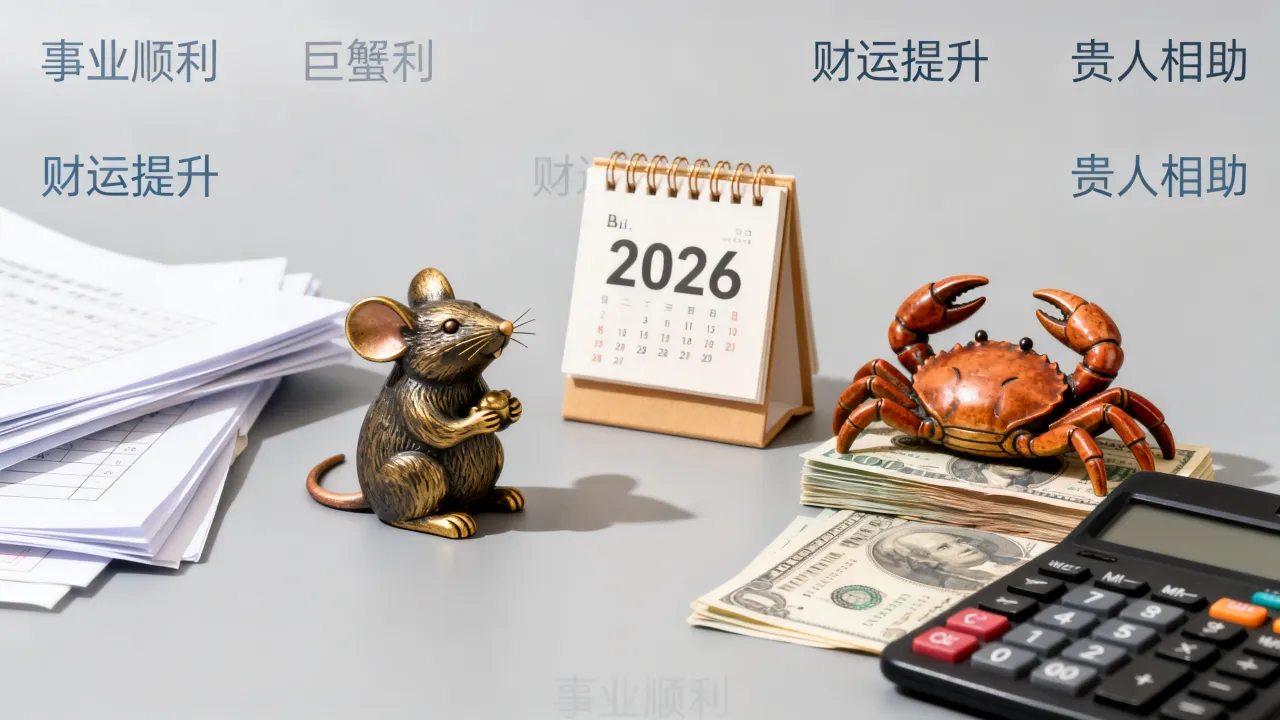1972年属鼠巨蟹座2026年运势如何，属鼠巨蟹座2026年事业财运顺利吗？