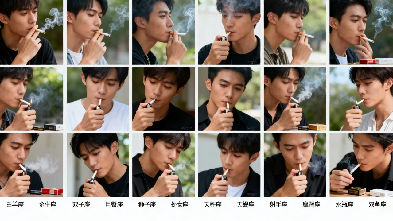 十二星座抽烟排名是怎样的，哪个星座最爱抽烟？