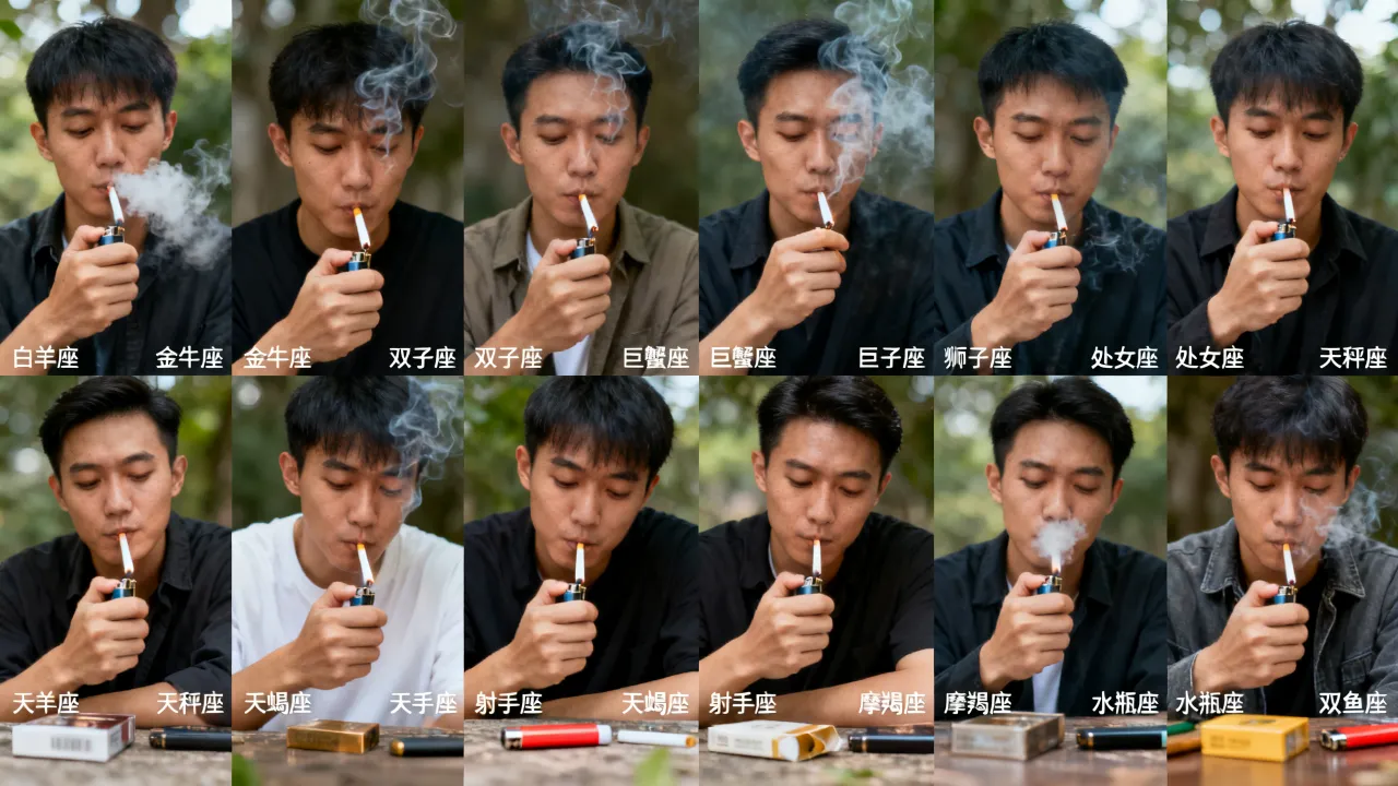 十二星座抽烟排名是怎样的，哪个星座最爱抽烟？