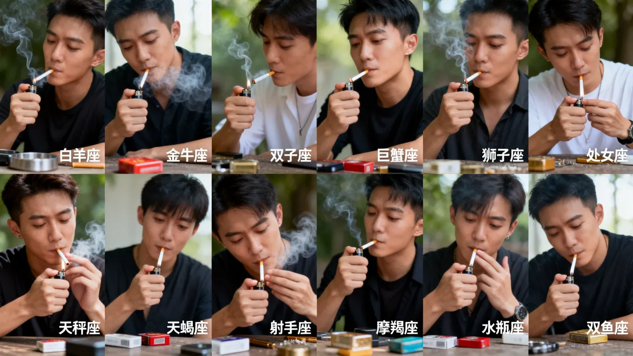 十二星座抽烟排名是怎样的，哪个星座最爱抽烟？