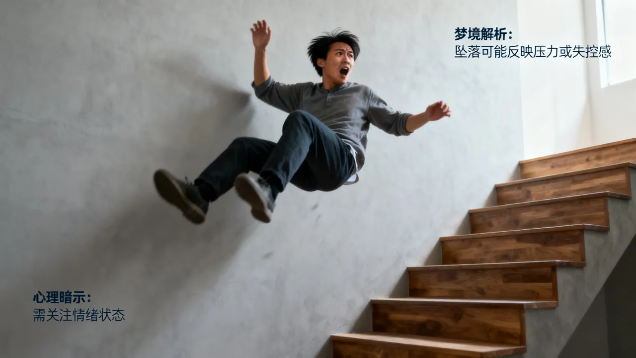 梦到了跌下楼预示什么，梦见从高处坠落是什么征兆