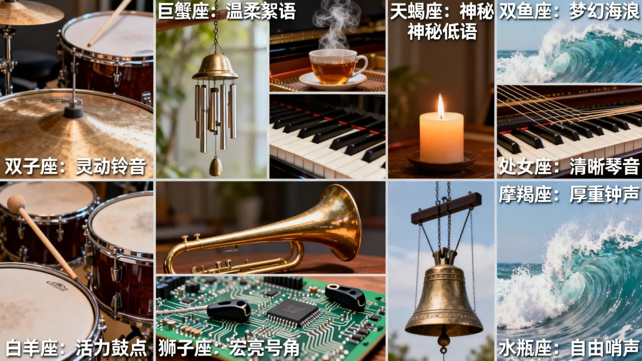 十二星座对应声音是什么,十二星座声音分别有哪些特点 十二星座对应声音是什么,十二星座声音分别有哪些特点