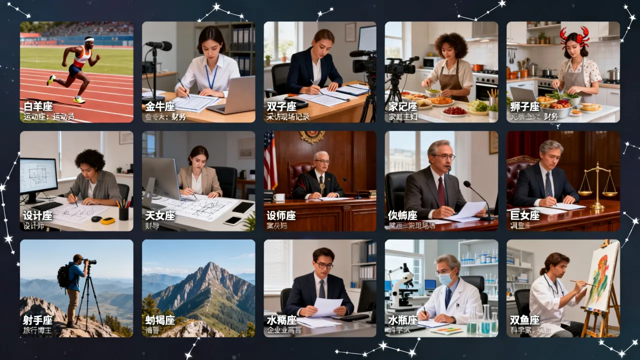 十二星座适合做什么工作?十二星座工作事业运势如何? 十二星座适合做什么工作?十二星座工作事业运势如何?