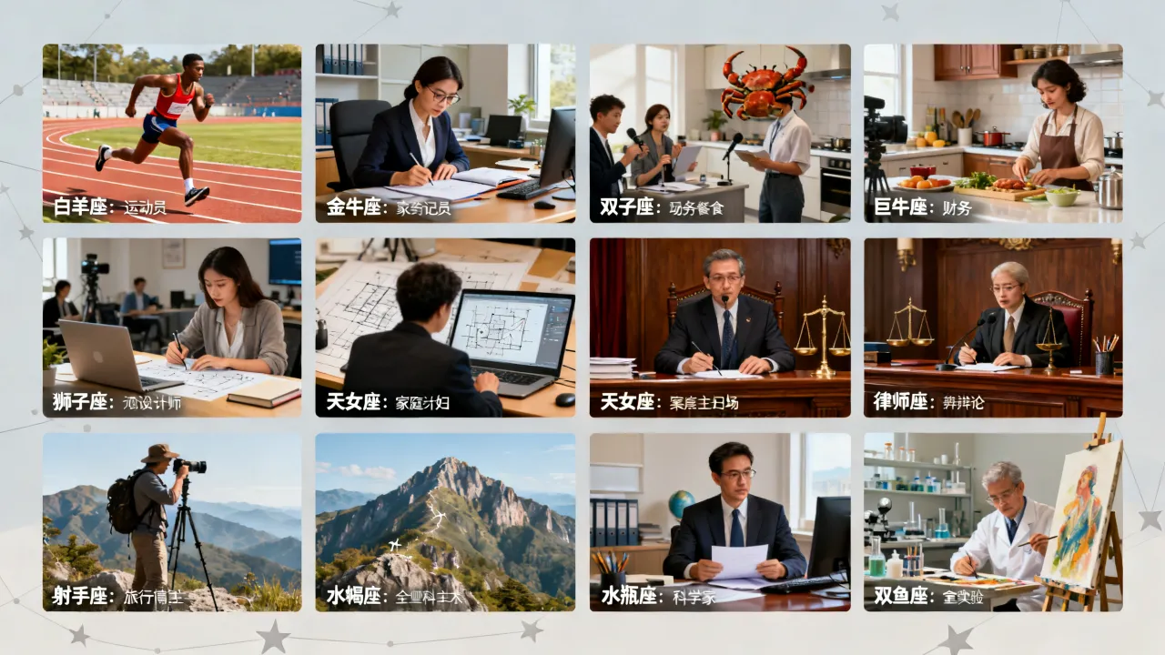 十二星座适合做什么工作？十二星座工作事业运势如何？