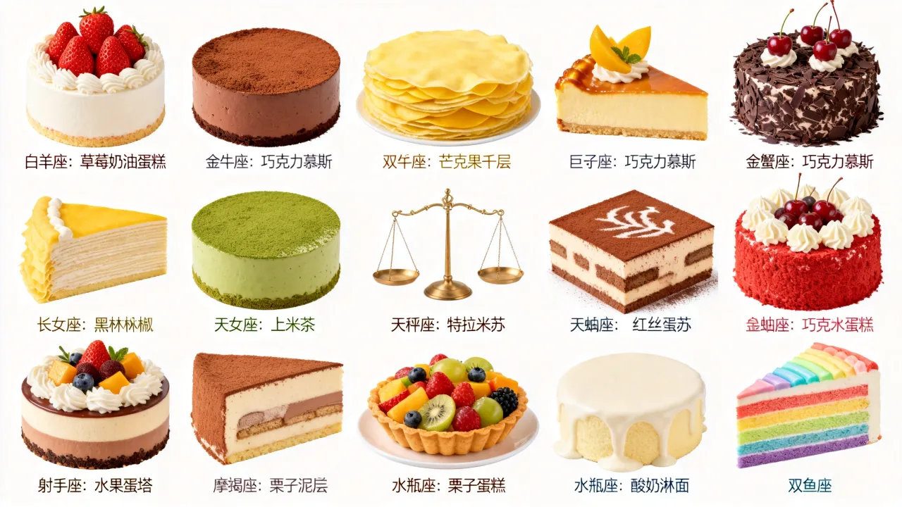 十二星座代表什么蛋糕，你的星座最适合哪款生日蛋糕？