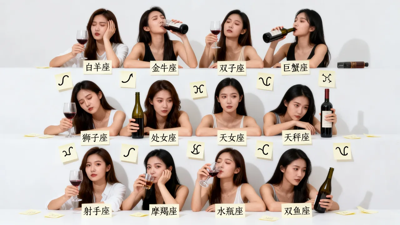 十二星座美女喝酒后有什么变化?,哪个星座女酒量最大最迷人? 十二星座美女喝酒后有什么变化?,哪个星座女酒量最大最迷人?