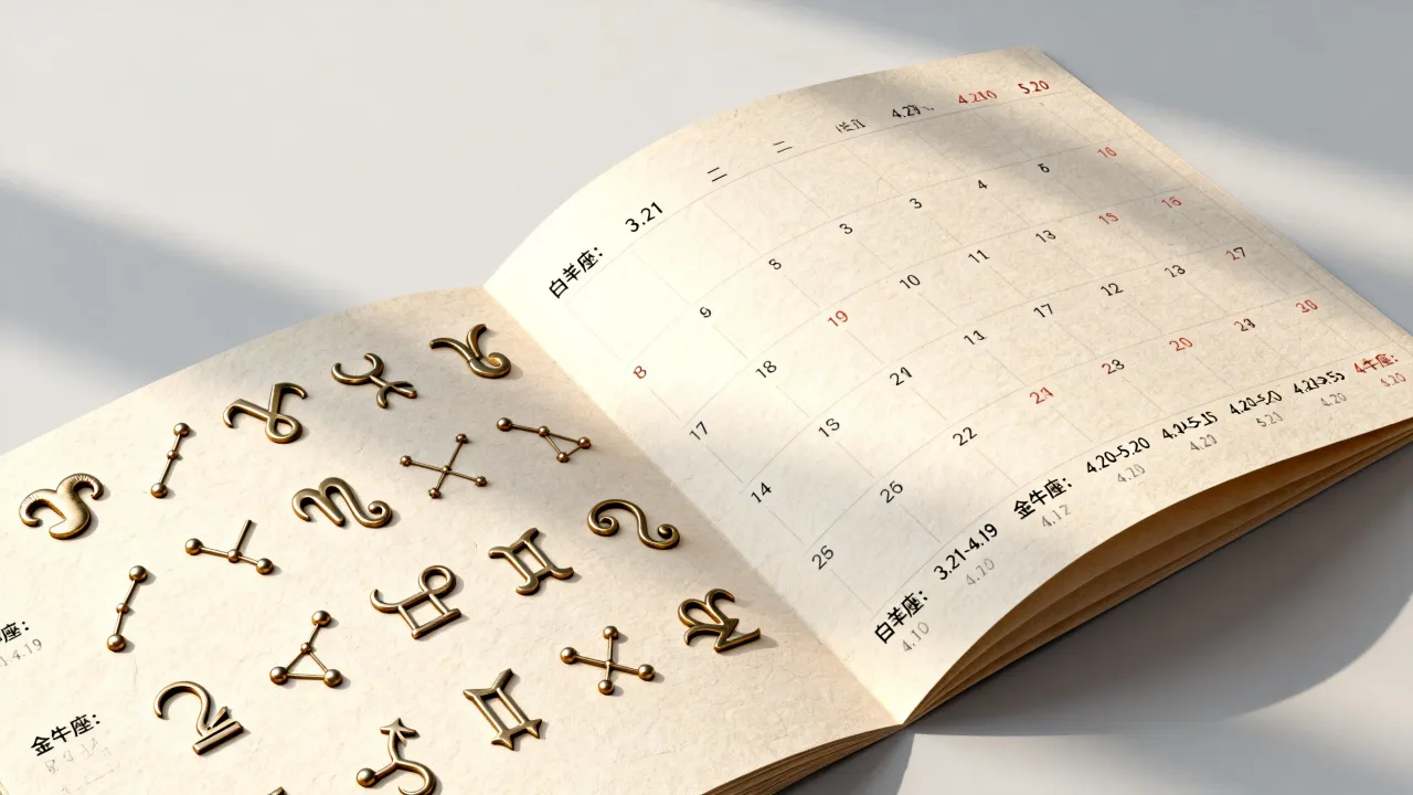 十二星座日期是根据什么划分的？星座日期查询表