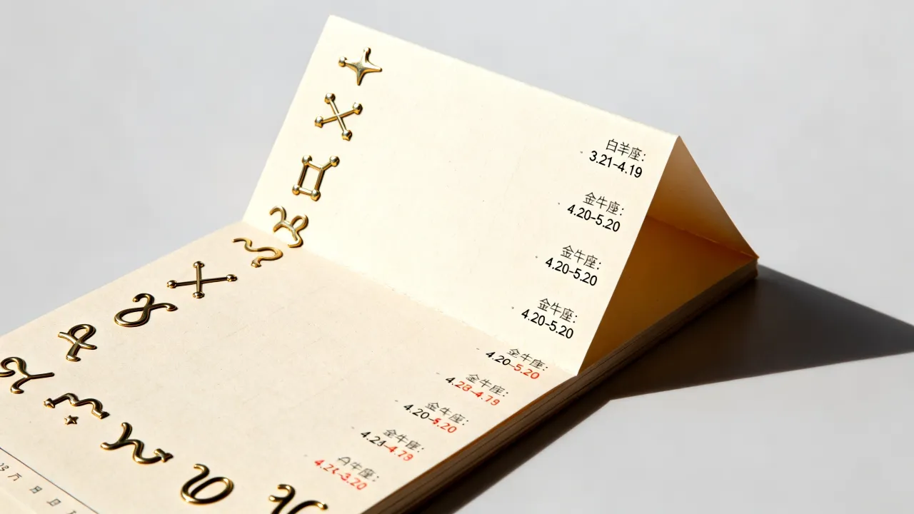 十二星座日期是根据什么划分的？星座日期查询表