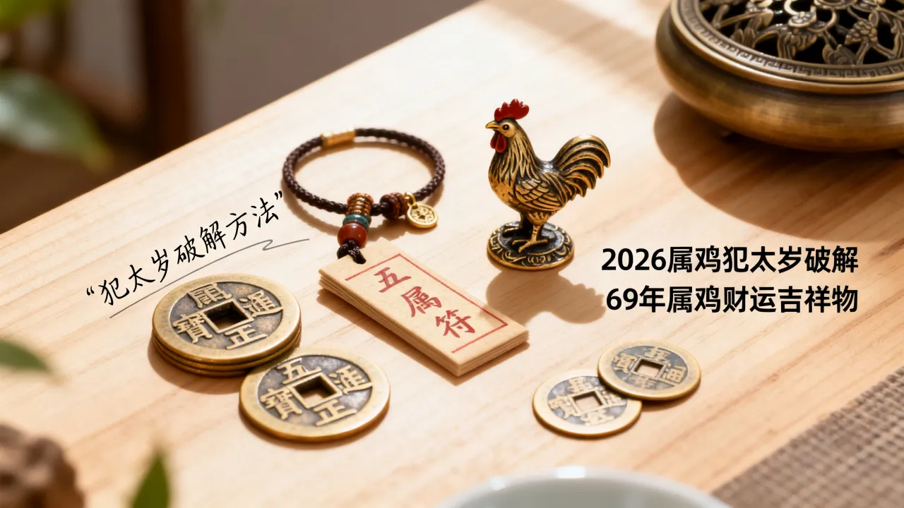 2026属鸡犯太岁怎么破解，69年属鸡财运吉祥物戴什么