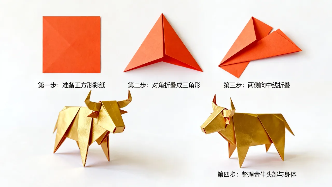 十二星座折纸金牛怎么做?简单折纸金牛教程 十二星座折纸金牛怎么做?简单折纸金牛教程