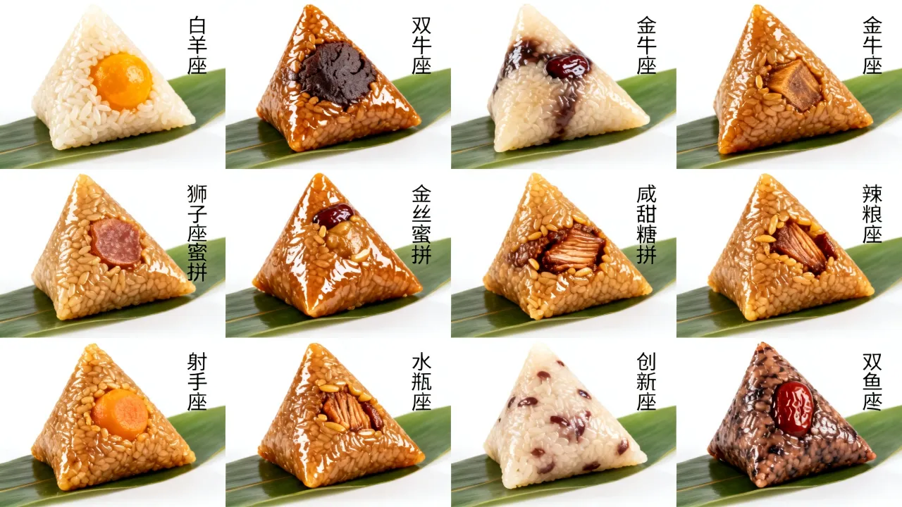 十二星座粽子是什么，十二星座专属粽子怎么做？