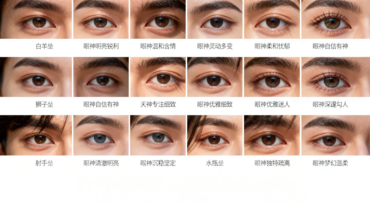 十二星座的人眼睛有什么特征？眼睛迷人排名大全