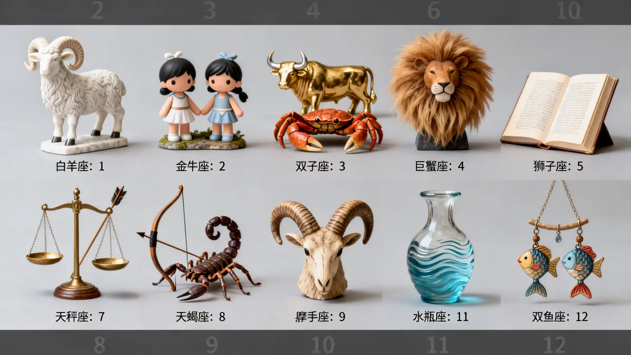 十二星座数什么?十二星座分别是什么和对应什么数字? 十二星座数什么?十二星座分别是什么和对应什么数字?
