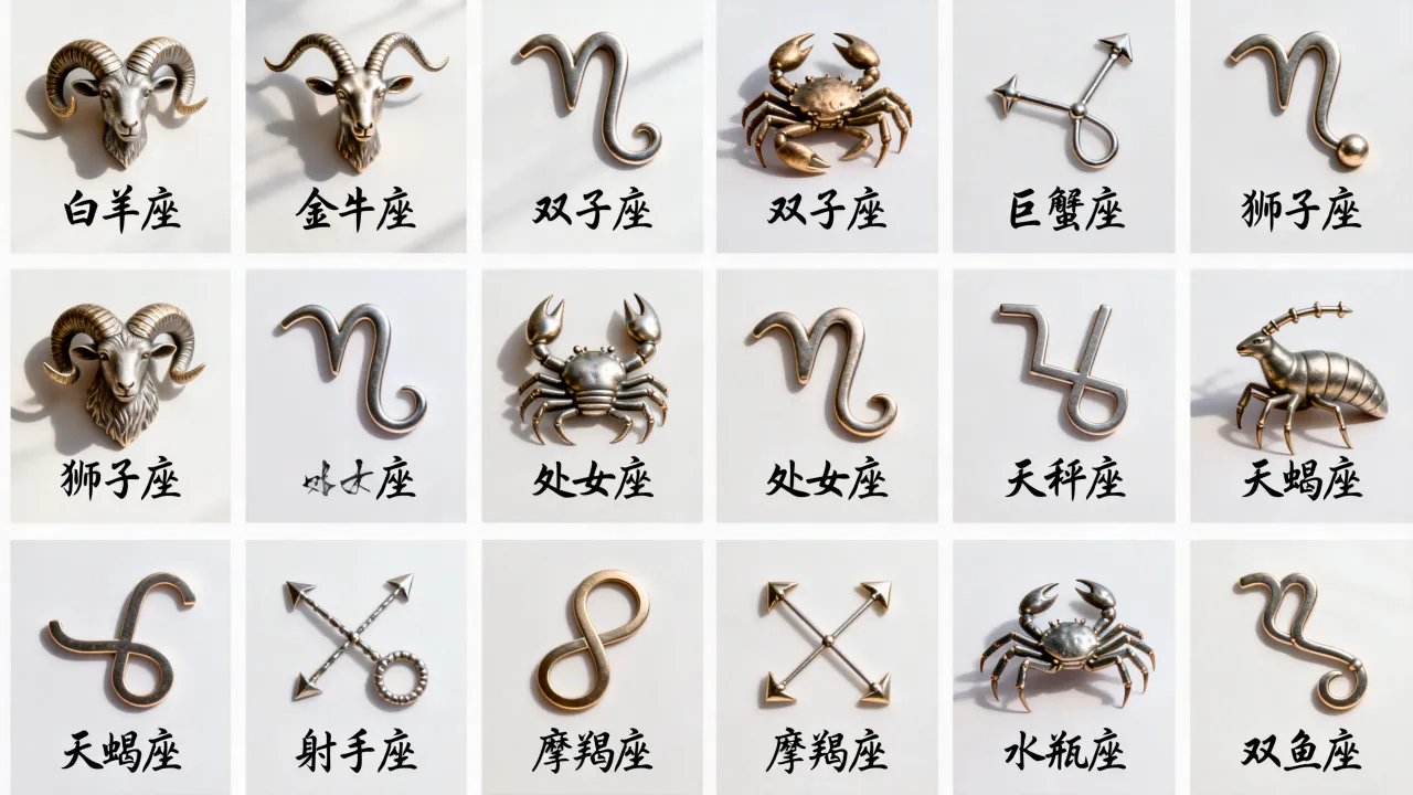 十二星座logo分别是什么，十二星座标志图片大全有哪些？