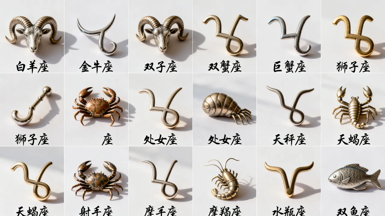 十二星座logo分别是什么，十二星座标志图片大全有哪些？