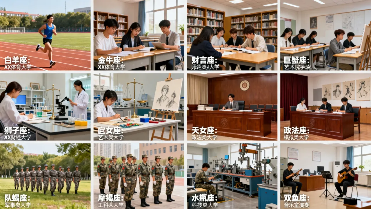 十二星座专属大学有哪些?十二星座分别对应什么大学? 十二星座专属大学有哪些?十二星座分别对应什么大学?