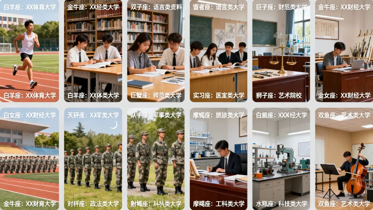 十二星座专属大学有哪些?十二星座分别对应什么大学? 十二星座专属大学有哪些?十二星座分别对应什么大学?
