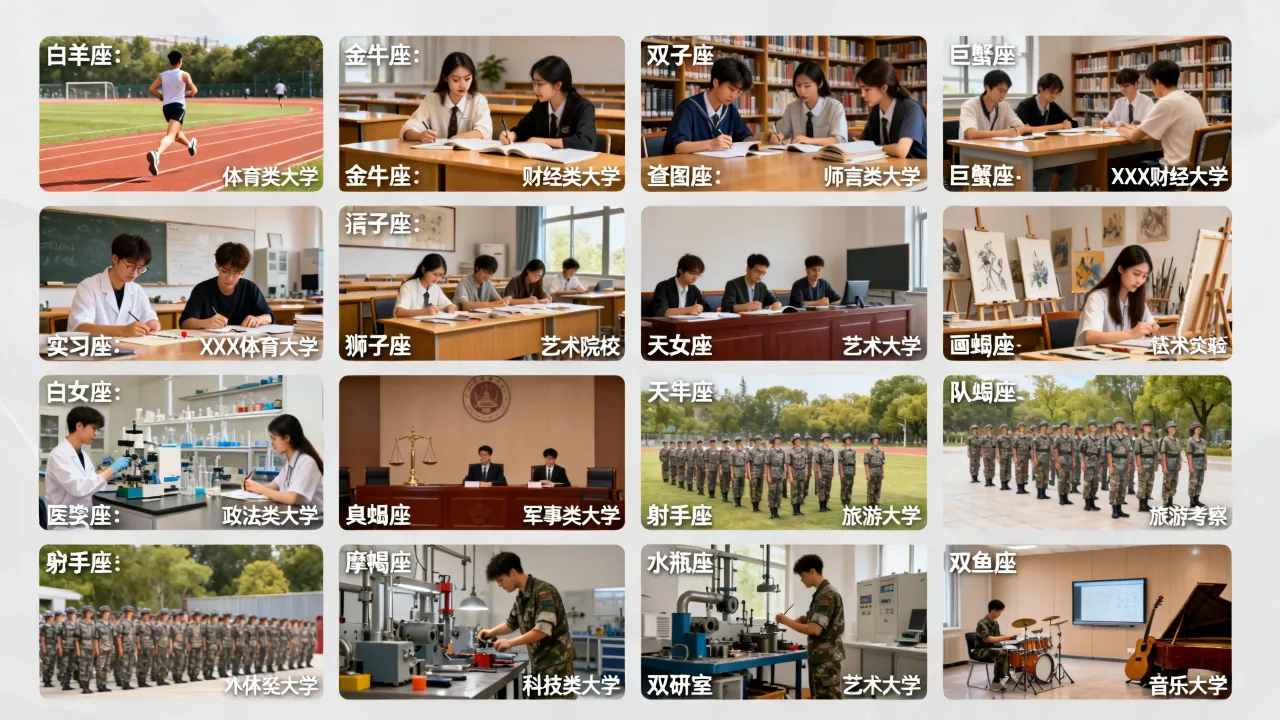 十二星座专属大学有哪些?十二星座分别对应什么大学? 十二星座专属大学有哪些?十二星座分别对应什么大学?