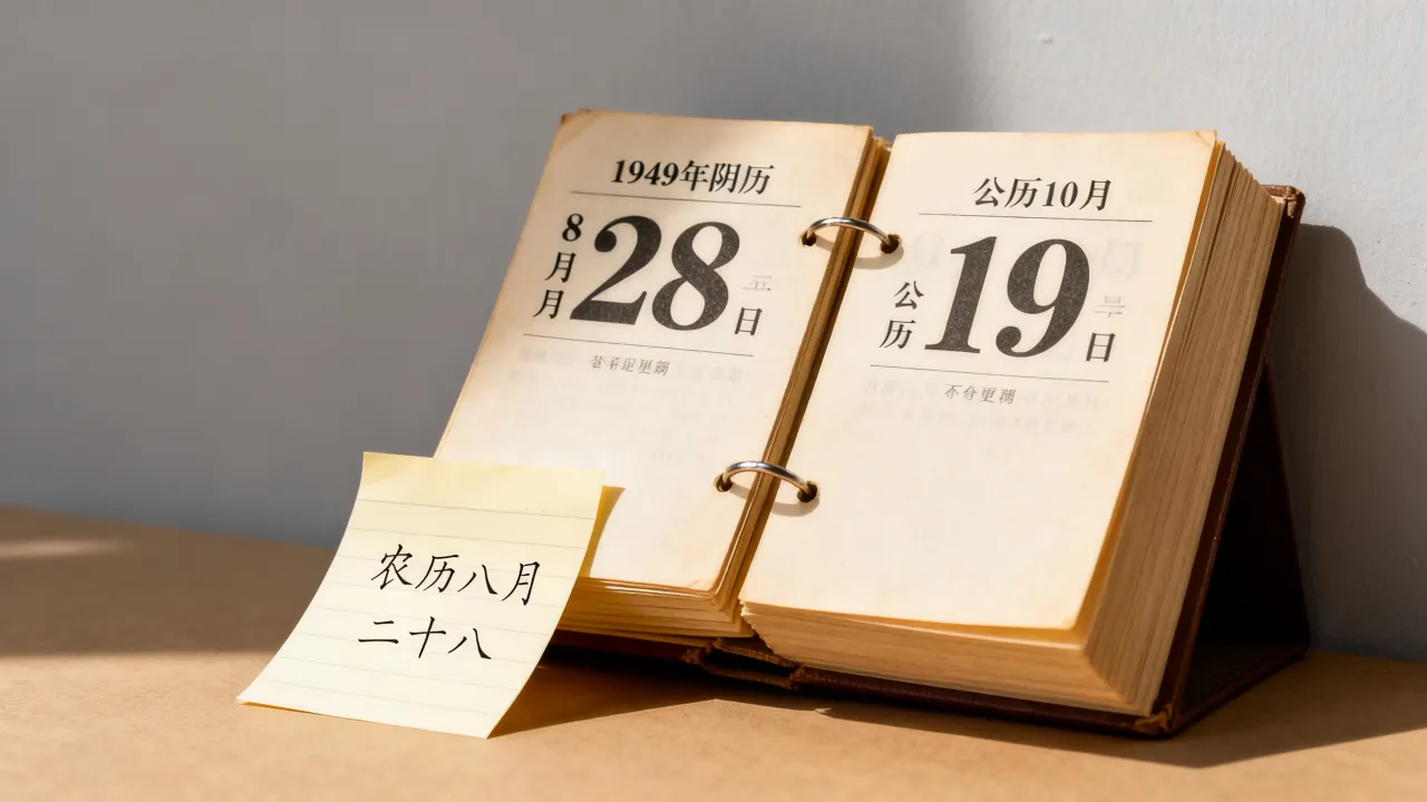 1949阴历8月28是公历几月几日,农历八月二十八对应什么节日 1949阴历8月28是公历几月几日,农历八月二十八对应什么节日