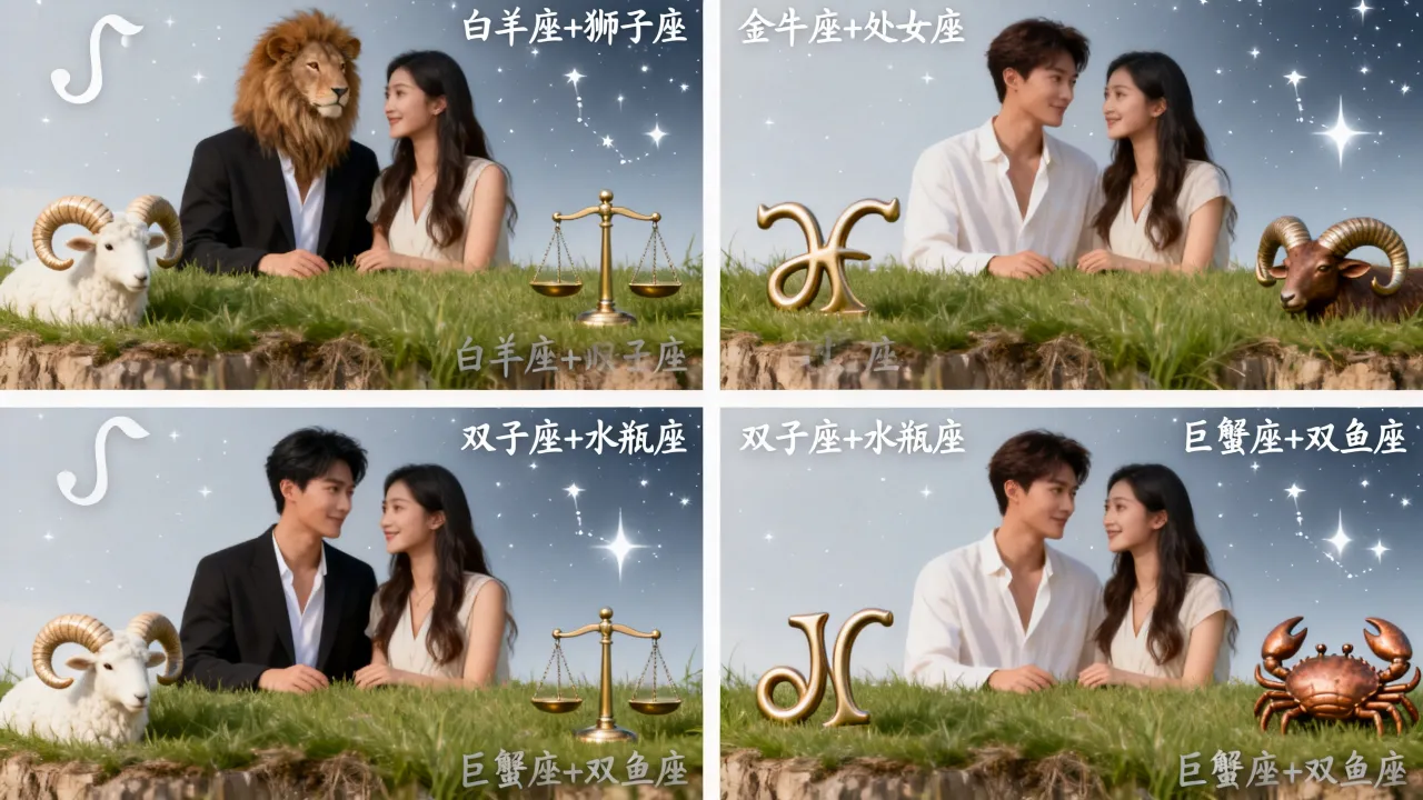 十二星座的四大绝配是什么?哪些星座组合最完美? 十二星座的四大绝配是什么?哪些星座组合最完美?
