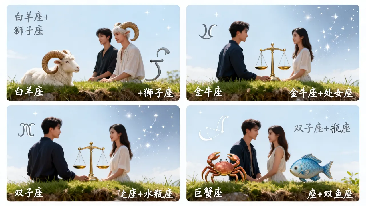 十二星座的四大绝配是什么?哪些星座组合最完美? 十二星座的四大绝配是什么?哪些星座组合最完美?