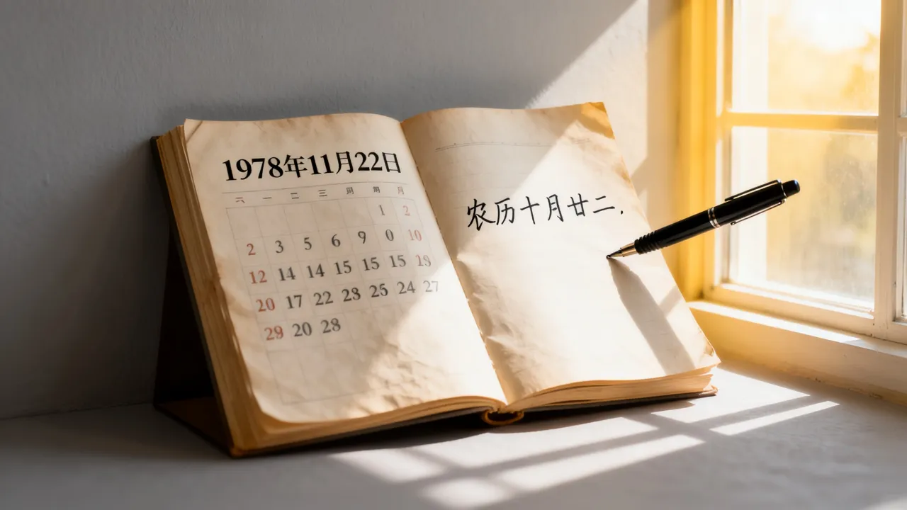 19781122阴历是几月几日，农历查询对应哪一天？