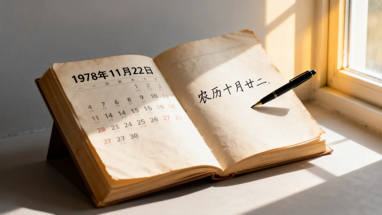 19781122阴历是几月几日，农历查询对应哪一天？