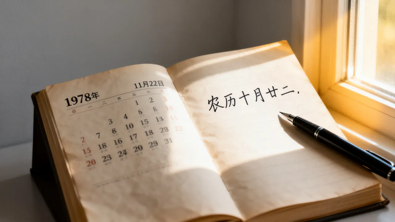 19781122阴历是几月几日，农历查询对应哪一天？