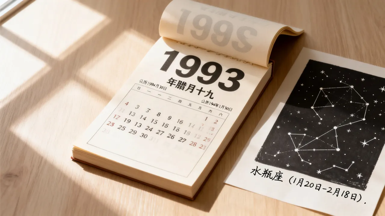 1993年腊月十九是几月几号,1993年腊月十九是什么星座 1993年腊月十九是几月几号,1993年腊月十九是什么星座