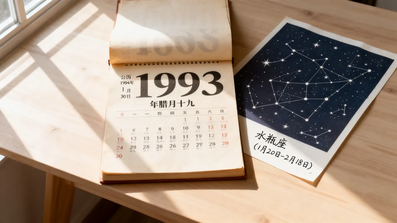 1993年腊月十九是几月几号,1993年腊月十九是什么星座 1993年腊月十九是几月几号,1993年腊月十九是什么星座