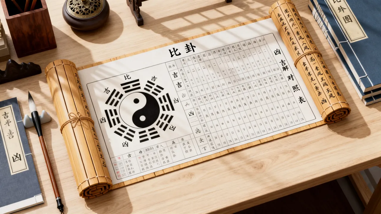 比卦图怎么看吉凶?,比卦吉凶图解对照表 比卦图怎么看吉凶?,比卦吉凶图解对照表