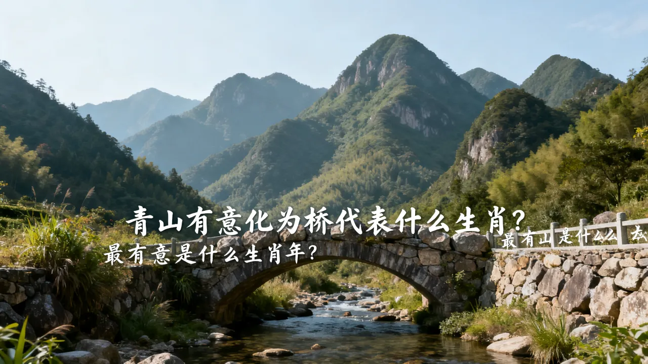 青山有意化为桥代表什么生肖,最有意是什么生肖年? 青山有意化为桥代表什么生肖,最有意是什么生肖年?