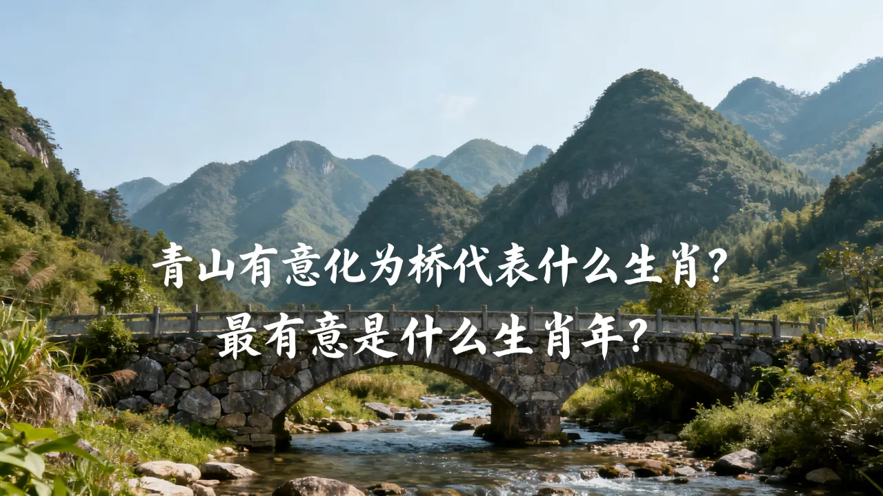 青山有意化为桥代表什么生肖,最有意是什么生肖年? 青山有意化为桥代表什么生肖,最有意是什么生肖年?