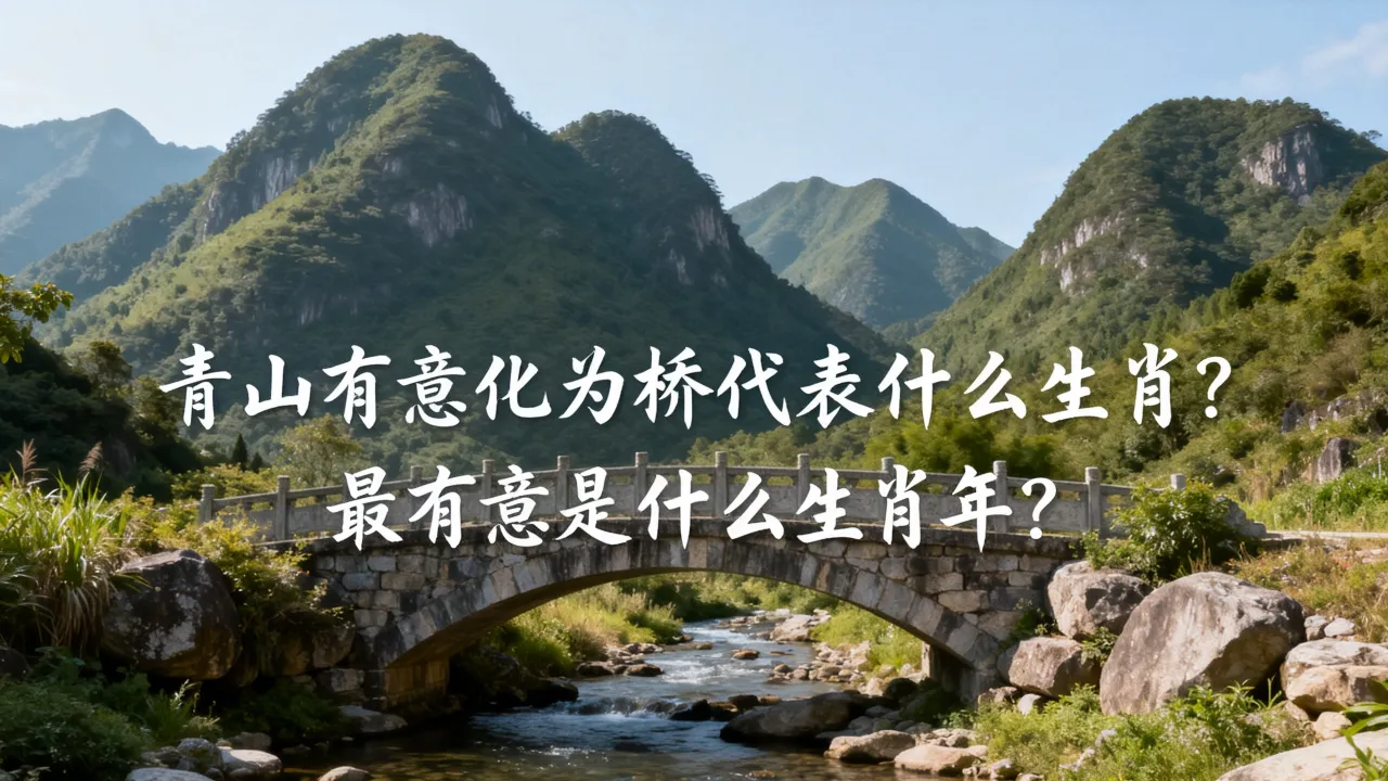 青山有意化为桥代表什么生肖,最有意是什么生肖年? 青山有意化为桥代表什么生肖,最有意是什么生肖年?