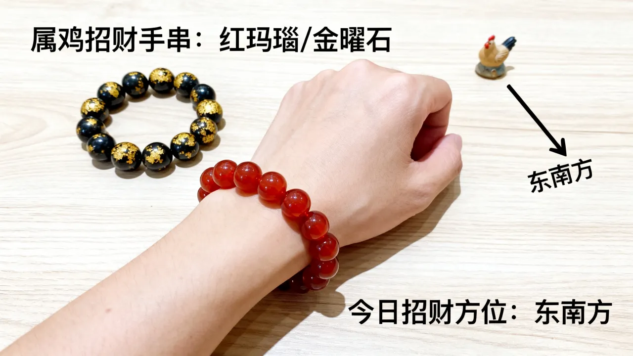 属鸡戴哪种手串招财运最好,属鸡今日招财方位在哪个方向? 属鸡戴哪种手串招财运最好,属鸡今日招财方位在哪个方向?